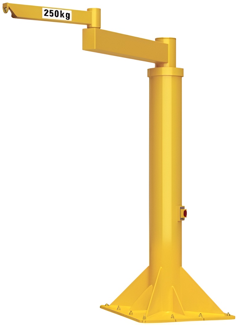 Grúas de brazo articuladas en columna con bujes autoportantes