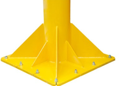 Placa base para anclajes químicos