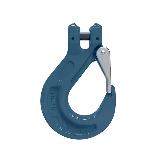 Gancho EXOSET G2 de conexión directa y con lengüeta de seguridad, CSHC-8-10, en acero GRADO 10, para cadena de 8 mm. C.M.U. 2.500 Kg. F.S. 4:1 . Conforme a EN1677-2 Ref: C11CSHC00801420