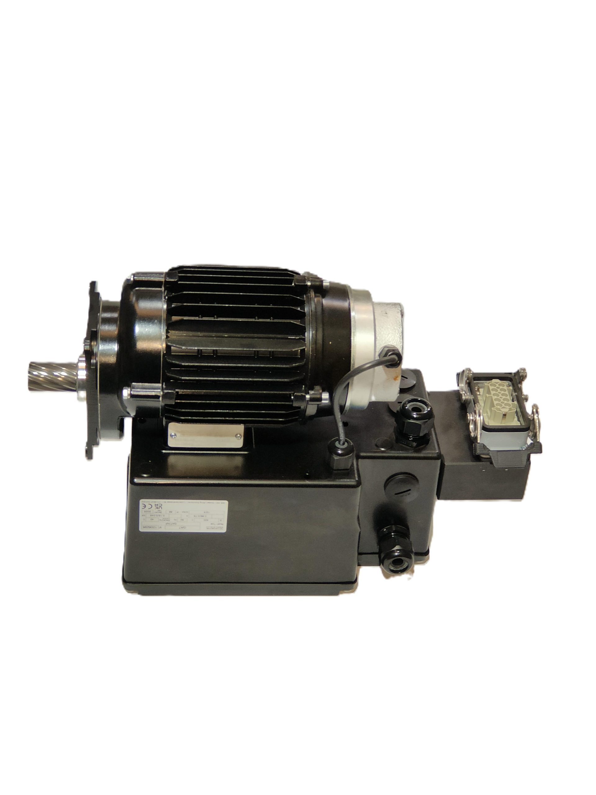 Motor para carro de traslacion electrico gmf vel 12/4 con freno. proteccion IP65. con conector de 10PINS para radiomando