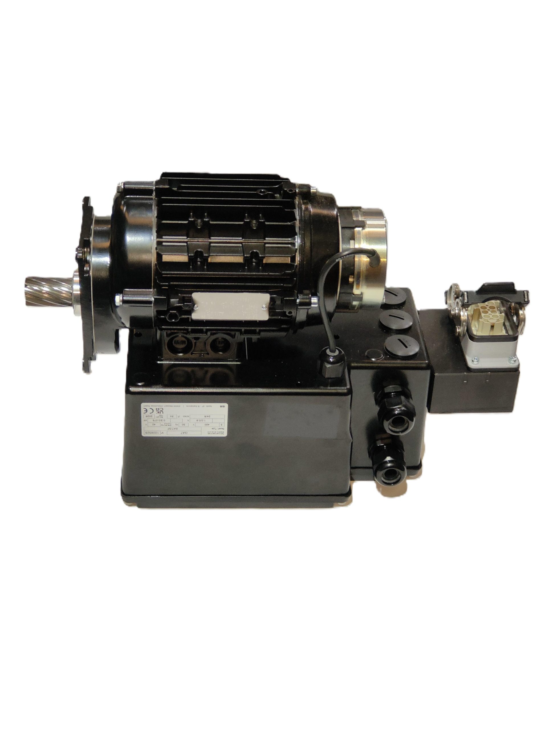 Motor para carro de traslacion electrico gmf vel 12/4 con freno. con conector de 10PINS para radiomando