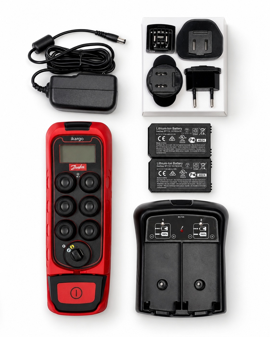 Kit emisor IKARGO1 para sustitucion TM70/1 y TM70/2 + 2 baterias BT11K y su cargador). PN: 11281511 DANFOSS